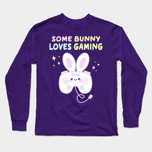 Cute Gamer Easter Bunny Kawaii Game Controller Long Sleeve T-Shirt